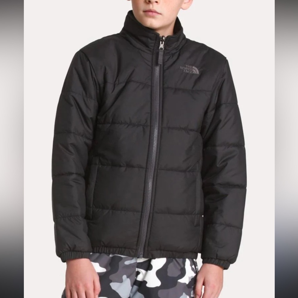 EUC North Face Boys Black Puffer Jacket - size M (10/12)